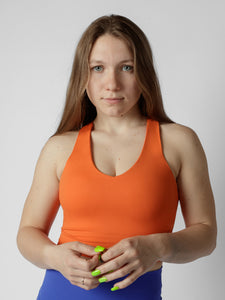 Camisole de sport avec coussinets amovibles Orange Juice